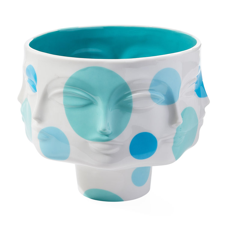 Jonathan Adler Blue and White Porcelain Decorative Bowl