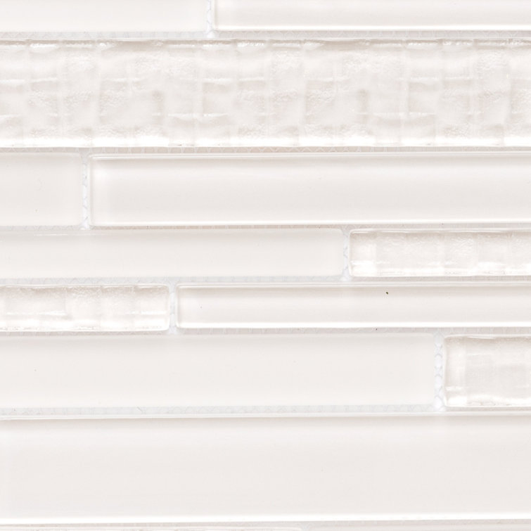 Karma Cream 12" x 12" Glass Mosaic Wall Tile