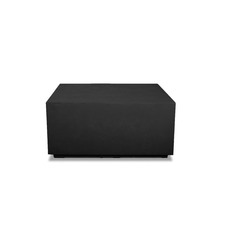 Mason Black Concrete Outdoor Square Coffee Table
