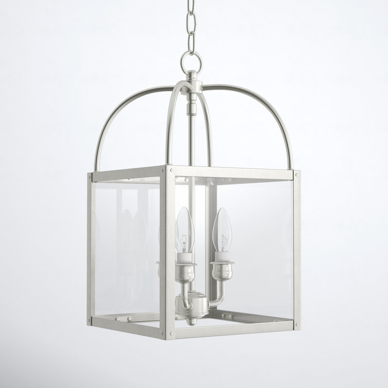 Milford Brushed Nickel 3-Light Mini Pendant with Clear Glass