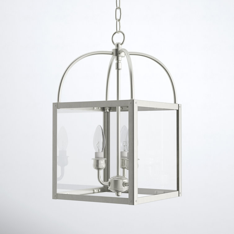 Milford Brushed Nickel 3-Light Mini Pendant with Clear Glass