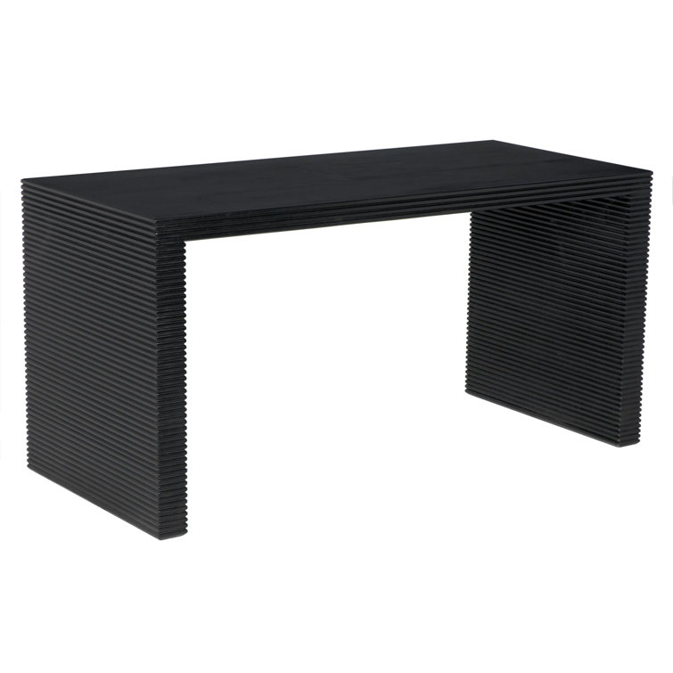 Hand Rubbed Black Wood Manhattan Writing Desk
