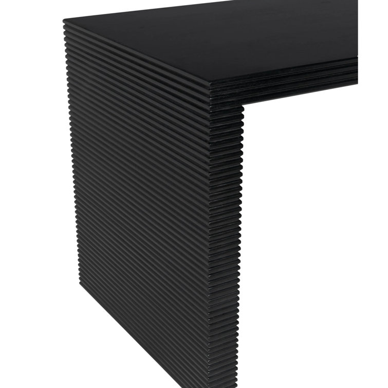 Hand Rubbed Black Wood Manhattan Writing Desk
