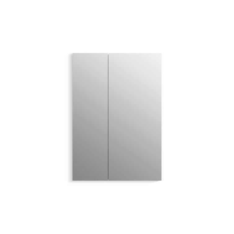 Embark XL Frameless Mirrored Medicine Cabinet with Adjustable Shelves, 25" x 36"
