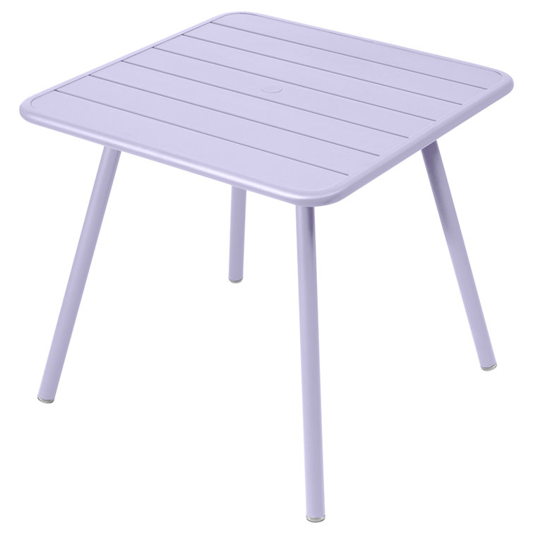 Cactus Green Aluminum Square Dining Table