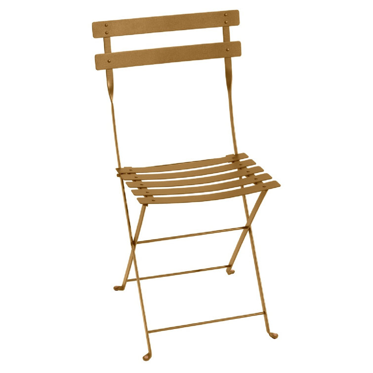 Gingerbread Steel Foldable Bistro Chair Set