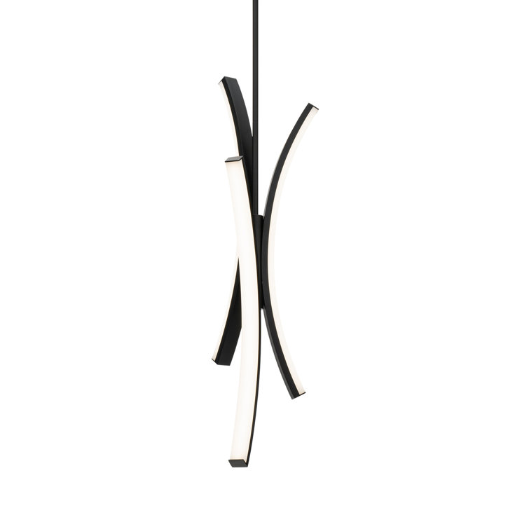 Black Aluminum Mini LED Indoor/Outdoor Pendant Light