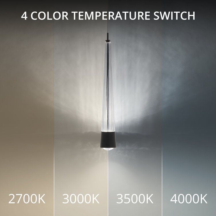 Black Glass LED Mini Pendant Light for Indoor/Outdoor Use