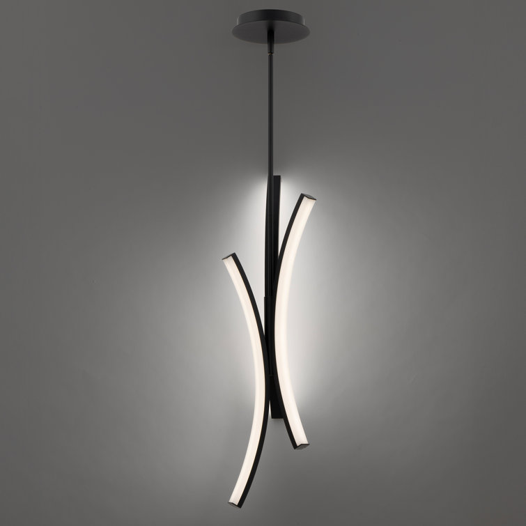 Black Aluminum Mini LED Indoor/Outdoor Pendant Light