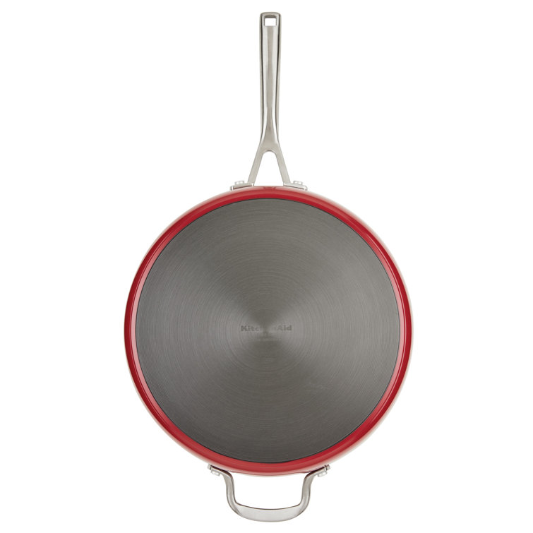 Empire Red 5 Quart Nonstick Aluminum Saute Pan with Lid