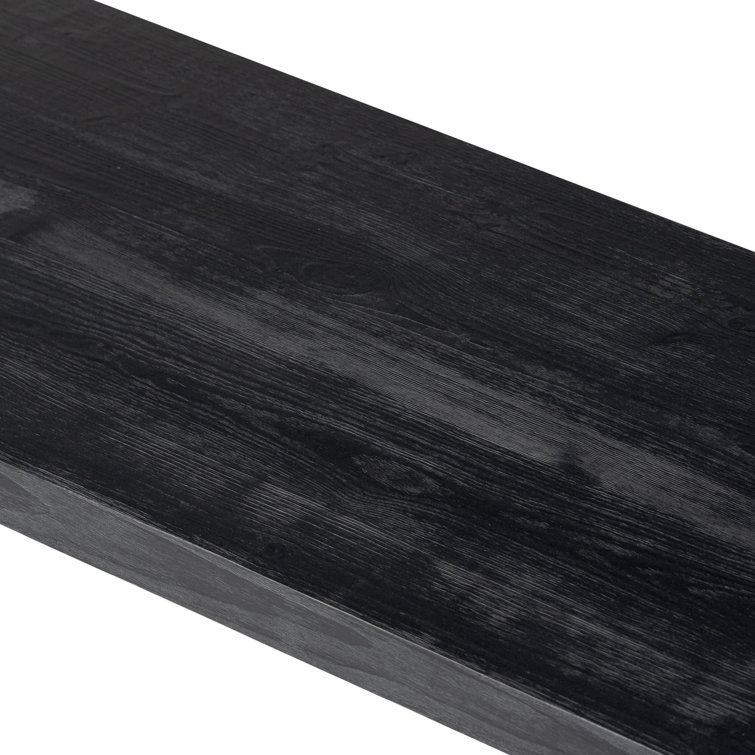 Daila 78'' Black Solid Pine Rectangular Console Table