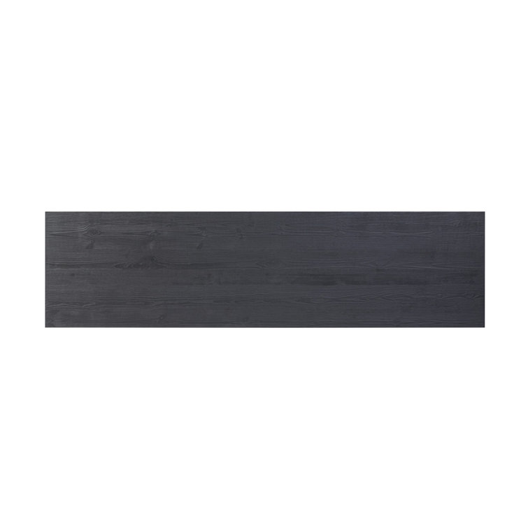 Daila 78'' Black Solid Pine Rectangular Console Table