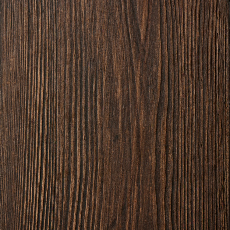 Brimley Dark Brown Solid Wood 4-Door Accent Cabinet