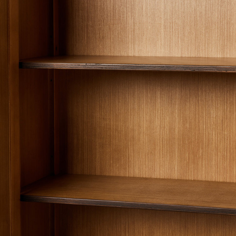 Brimley Dark Brown Solid Wood 4-Door Accent Cabinet