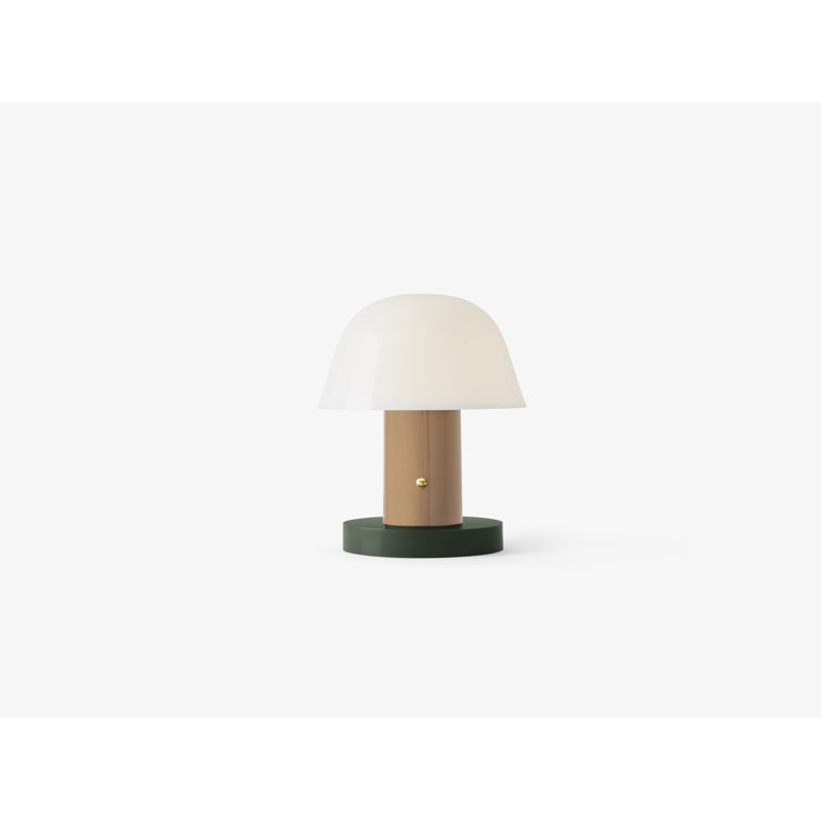 Nude and Forest Cordless Mushroom Table Lamp