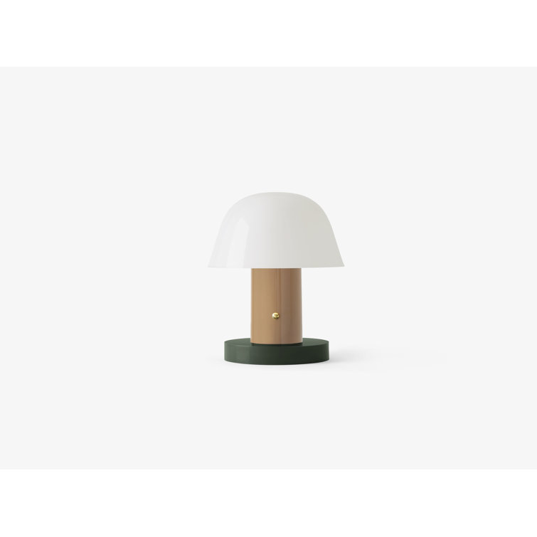 Nude and Forest Cordless Mushroom Table Lamp