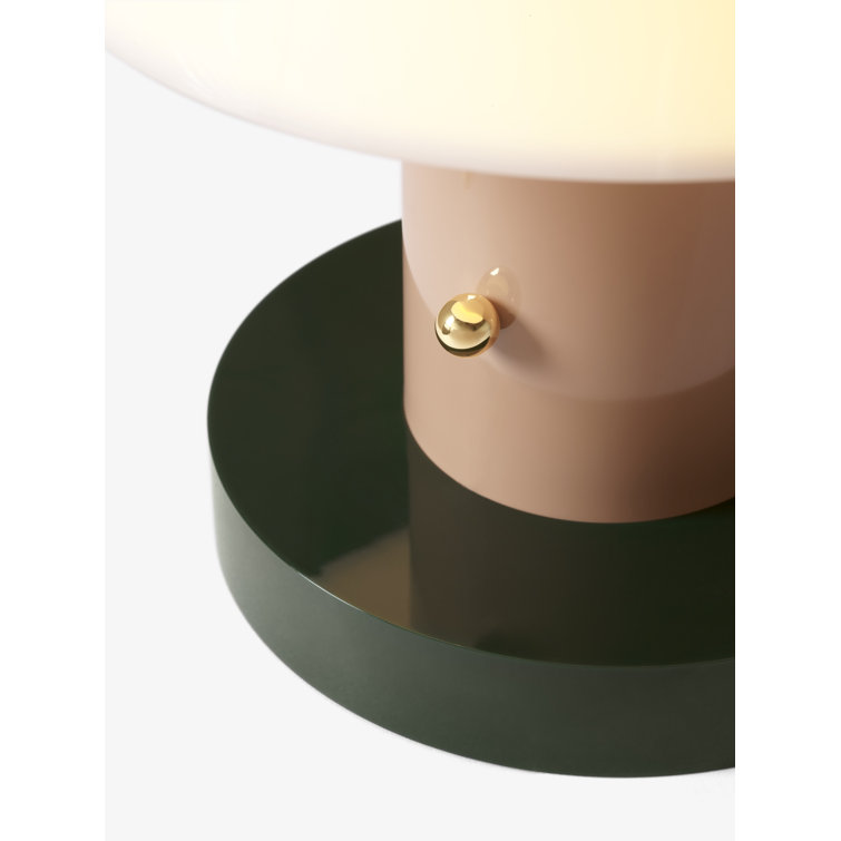 Nude and Forest Cordless Mushroom Table Lamp