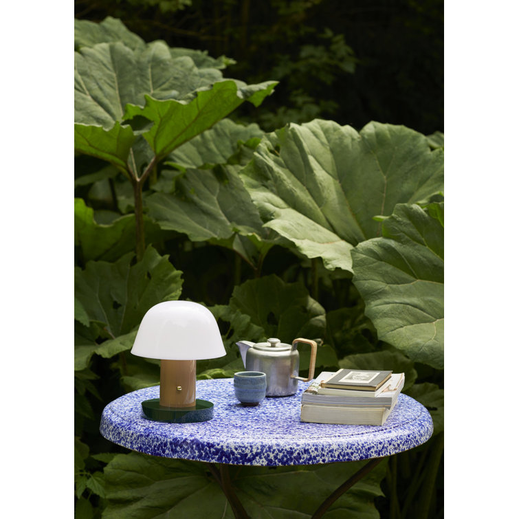 Nude and Forest Cordless Mushroom Table Lamp