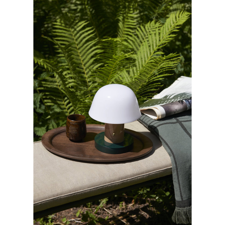 Nude and Forest Cordless Mushroom Table Lamp