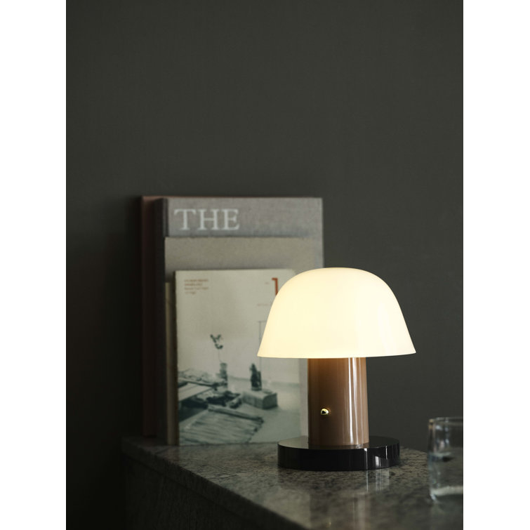 Nude and Forest Cordless Mushroom Table Lamp