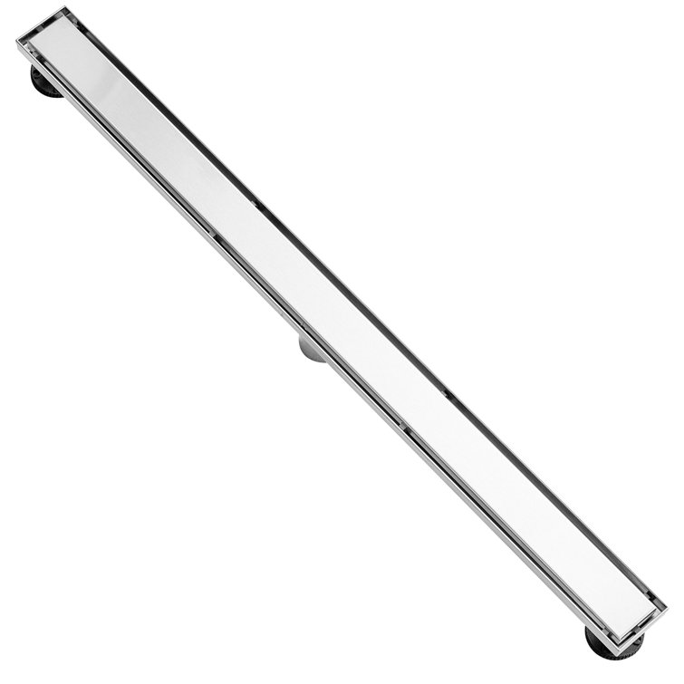 36'' Brushed Stainless Steel Linear Shower Drain with Tile Insert