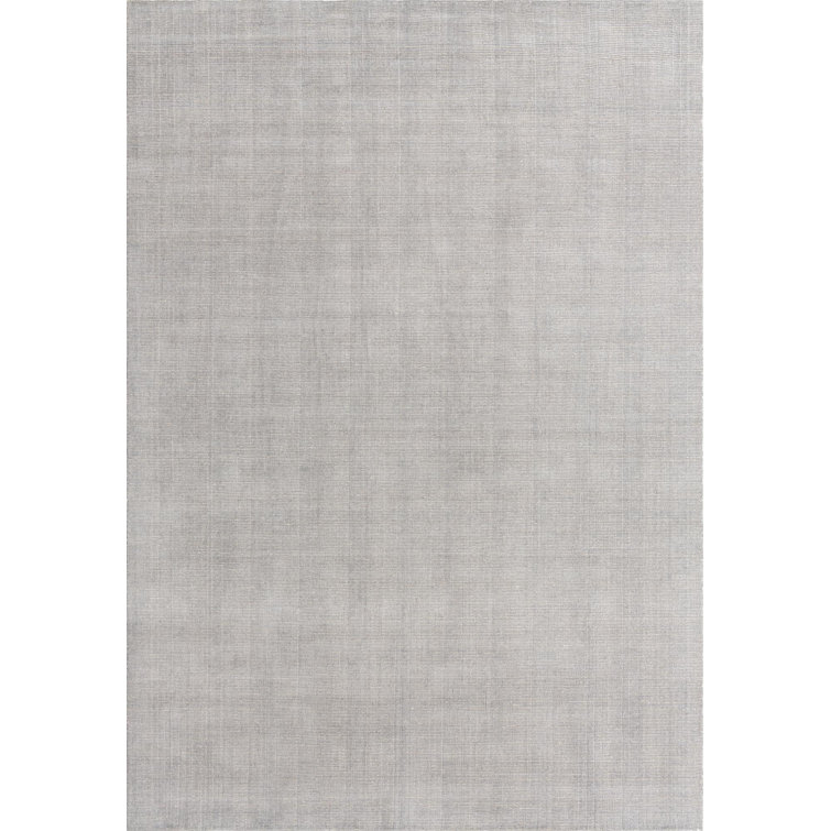 Gray Manor Hand-Knotted Wool Rectangular Area Rug