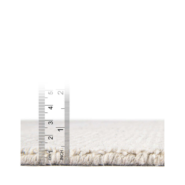 Vanilla Bean Hand-Knotted Wool Runner Rug, Indoor Easy Care