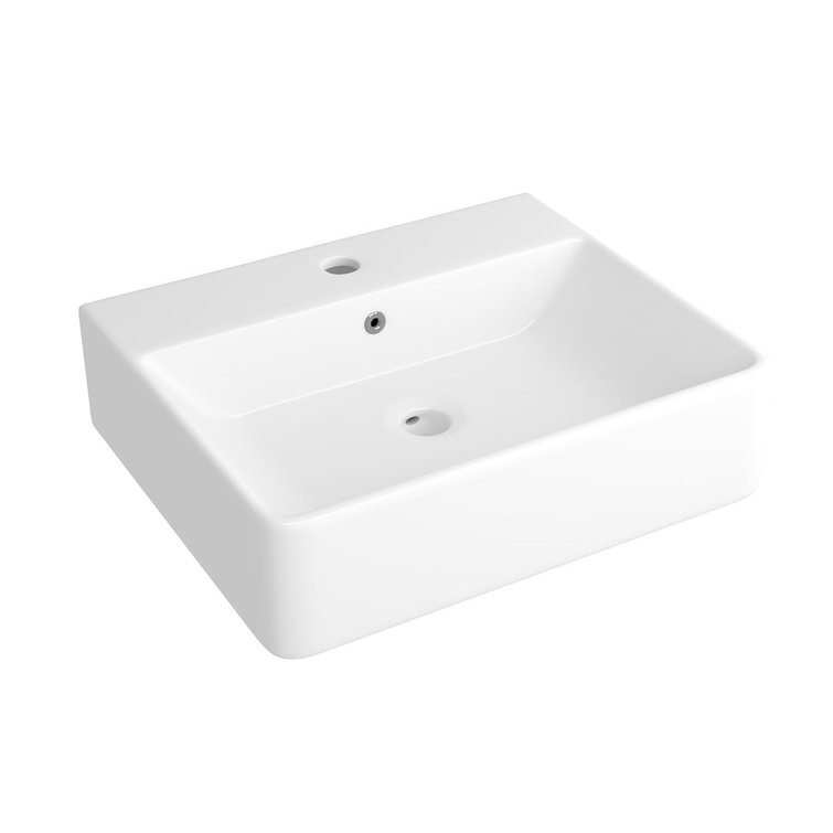 Turner 20" White Ceramic Rectangular Wall-Mount Bathroom Sink