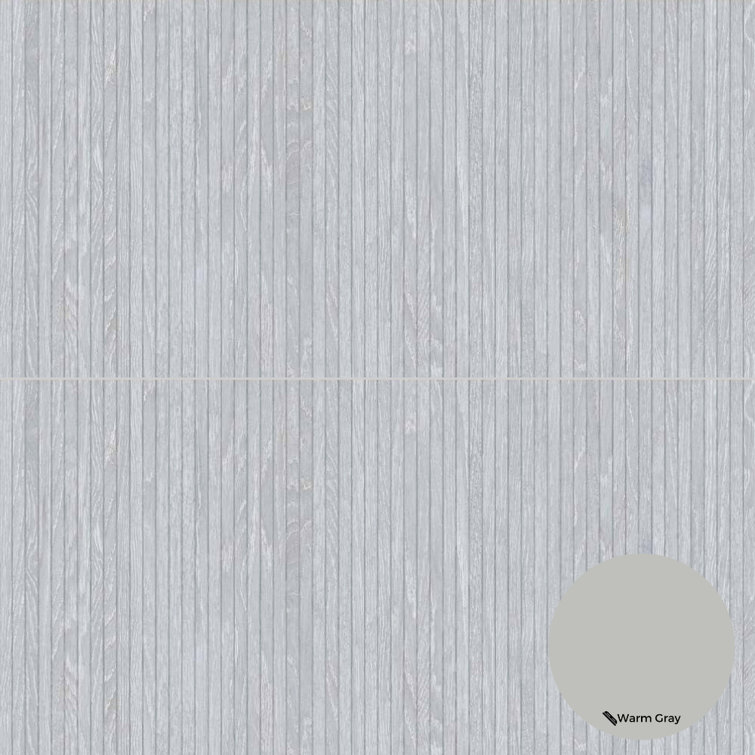 Gray Large Format Porcelain Wood Look Wall & Floor Tile