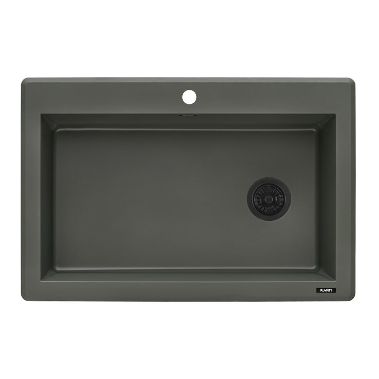 Juniper Green Granite Composite Single Bowl Kitchen Sink