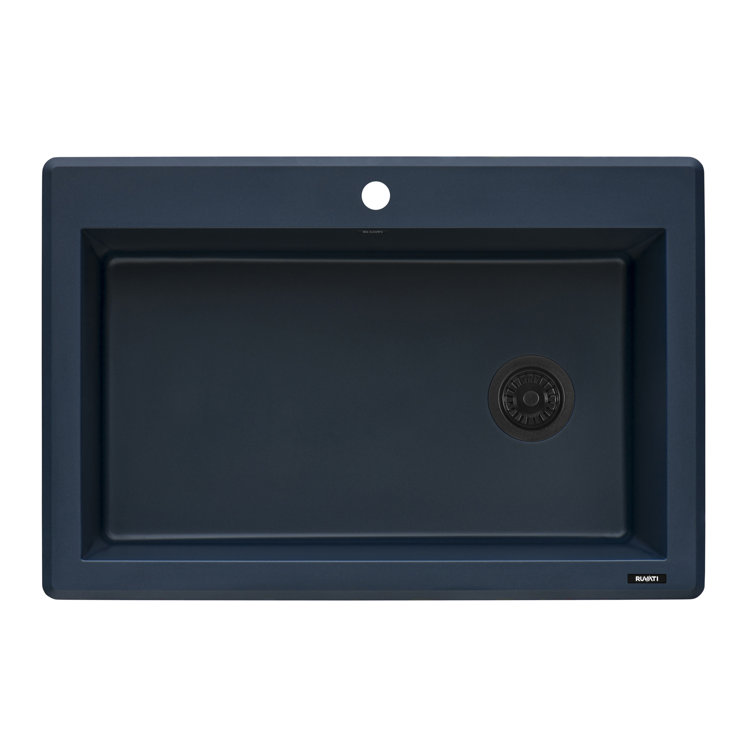 Catalina Blue Granite Composite Single Bowl Kitchen Sink