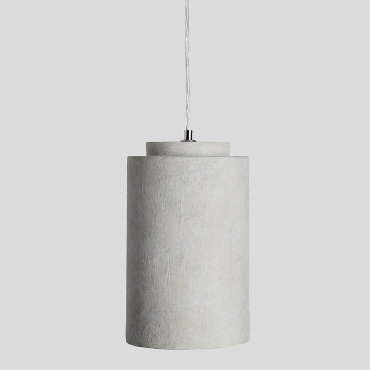 Joel Gray Concrete Cylinder Pendant Light