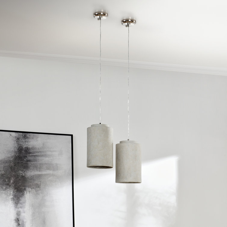 Joel Gray Concrete Cylinder Pendant Light