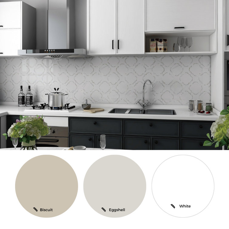 Delphi Pearl 12" x 12" Statuario Glass Mosaic Wall Tile