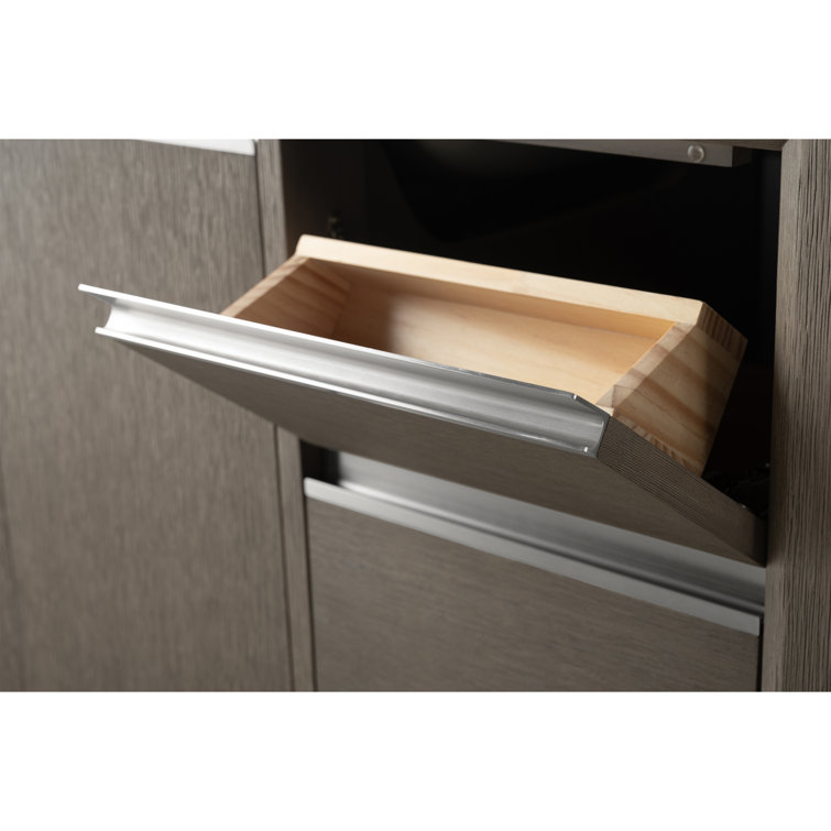 Driftwood Gray 42" Single Sink Bathroom Vanity with Marble Top