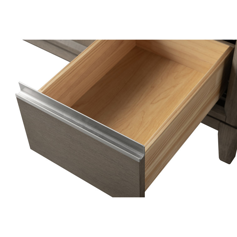 Driftwood Gray 42" Single Sink Bathroom Vanity with Marble Top