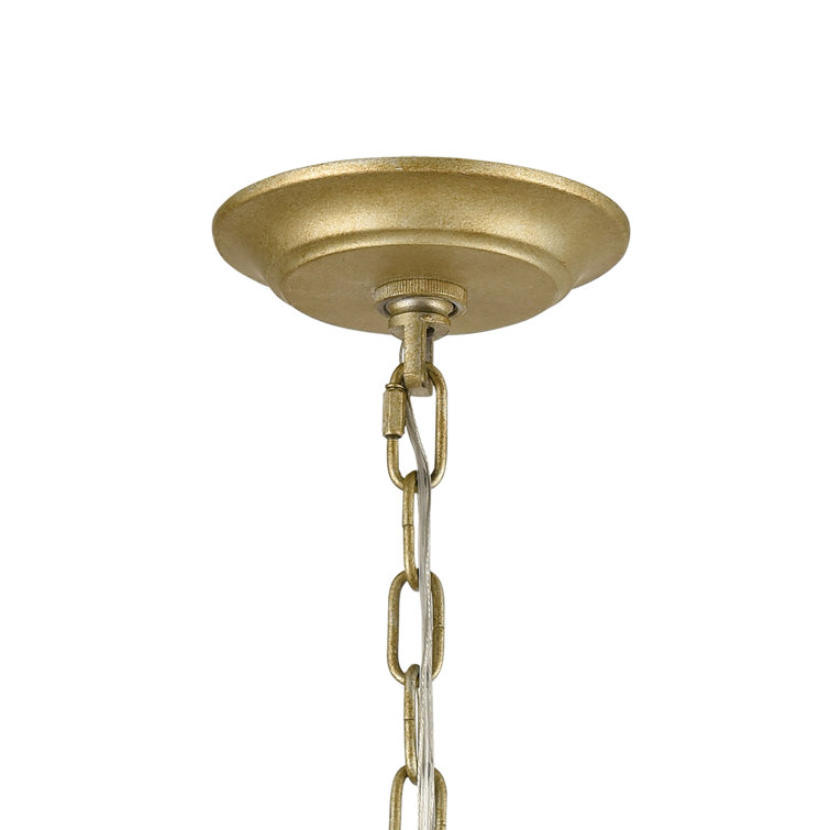 Mini Sphere Golden Silver 3-Light Chandelier with Clear Cord
