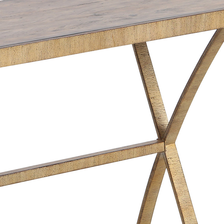 Bernville 62'' Brown Pine Wood Console Table