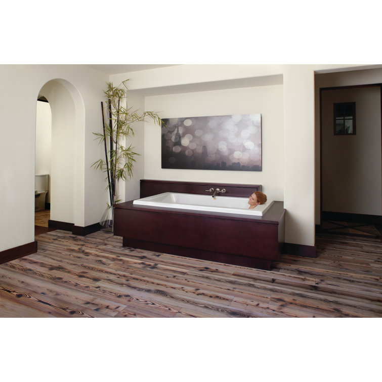 Oyster Acrylic 72" x 42" Rectangular Drop-In Soaking Bathtub
