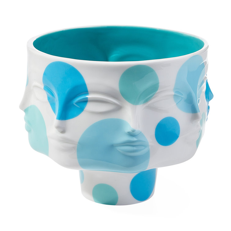 Jonathan Adler Blue and White Porcelain Decorative Bowl