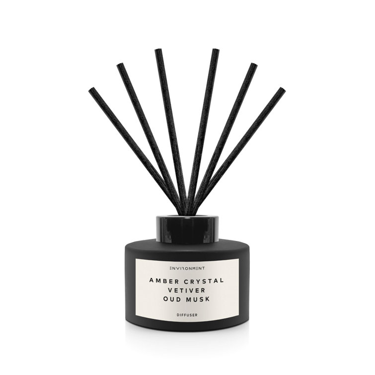 Black Amber Crystal Vetiver Oud Musk Reed Diffuser