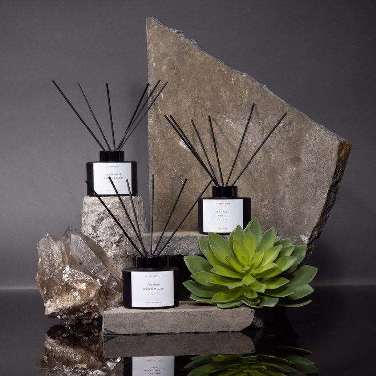 200mL Black Reed Diffuser with Citrus, Lemongrass, and Jasmine