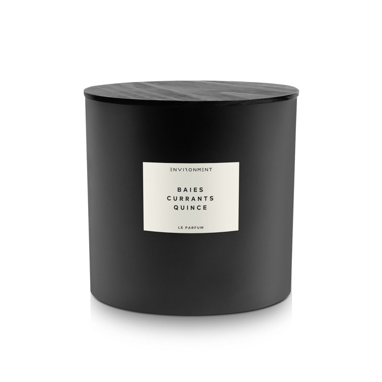 55oz Black Soy Candle with Lid and Floral Citrus Scent