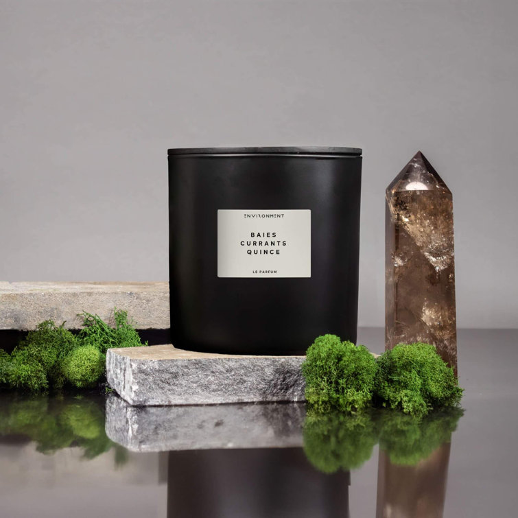 55oz Black Soy Candle with Lid and Floral Citrus Scent