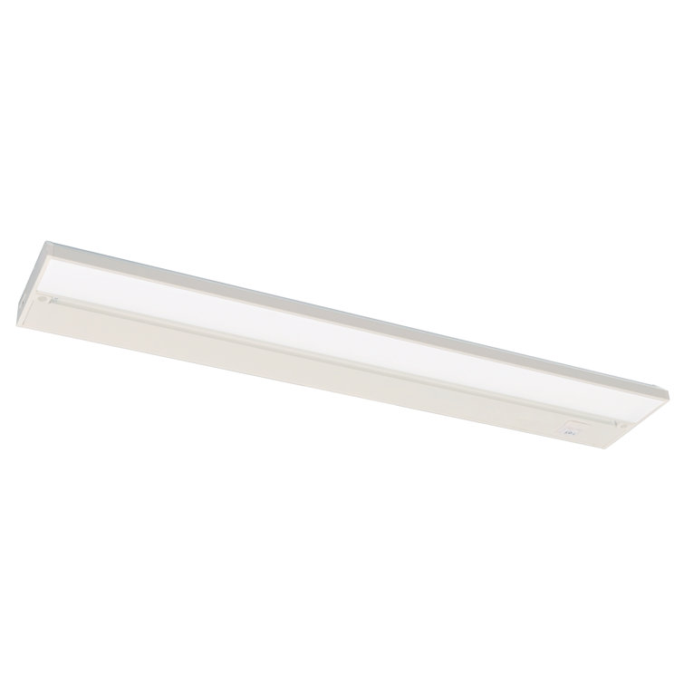 Large White Aluminum LED Undercabinet Light with Polycarbonate Diffuser