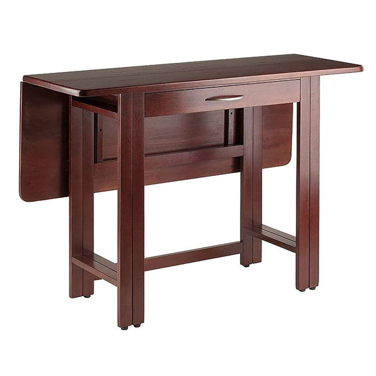 Walnut 41.73'' Extendable Solid Wood Dining Table