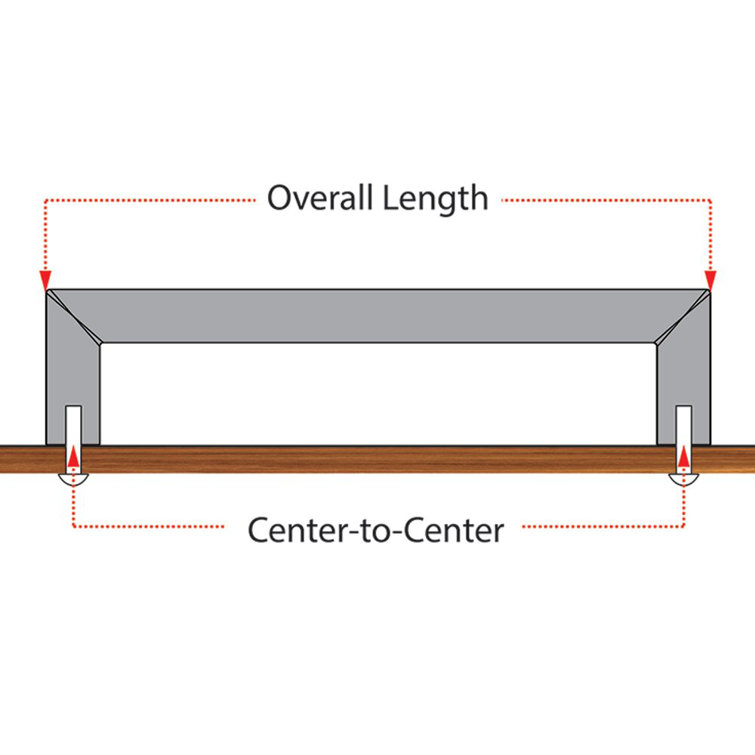 Honey Bronze Modern Arch Pull with Mounting Hardware