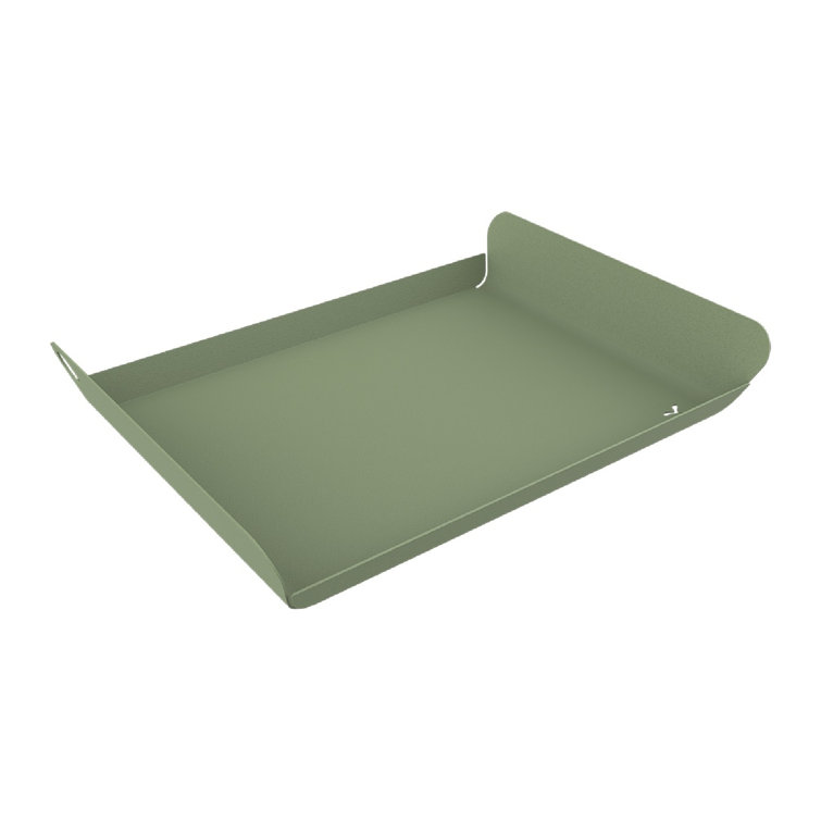 Cactus Green Folded Steel Serving Tray