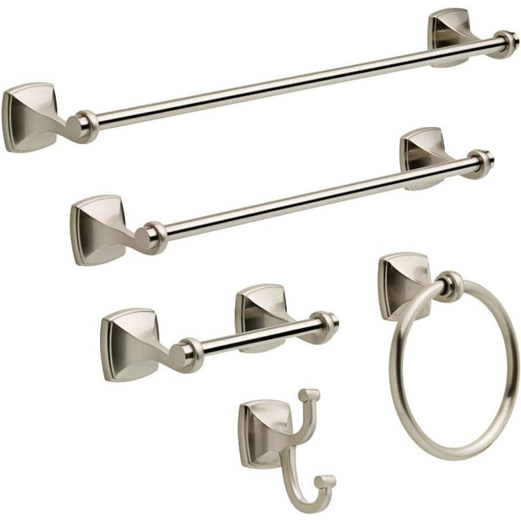 Amaya Brushed Nickel Wall Mounted Toilet Paper Holder