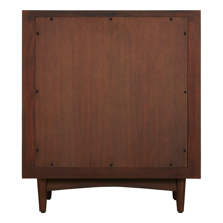 30" Mahogany Freestanding Vanity with Brass Knobs